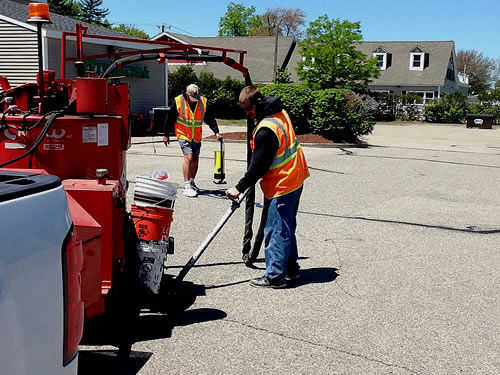 Pin Point Line Striping & Marking - NH Asphalt Crack Sealing