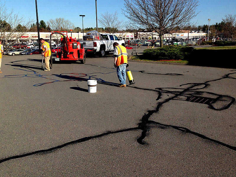 Pin Point Line Striping & Marking - NH Asphalt Crack Sealing