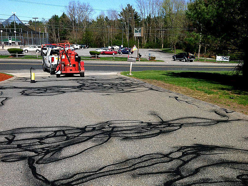 Pin Point Line Striping & Marking - NH Asphalt Crack Sealing