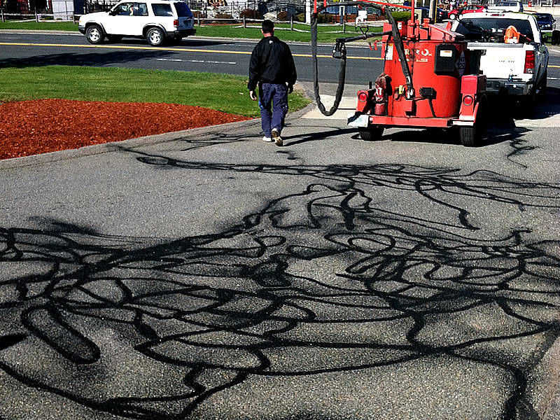 Pin Point Line Striping & Marking - MA Asphalt Crack Sealing