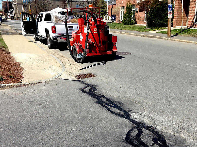 Pin Point Line Striping & Marking - NH Asphalt Crack Sealing