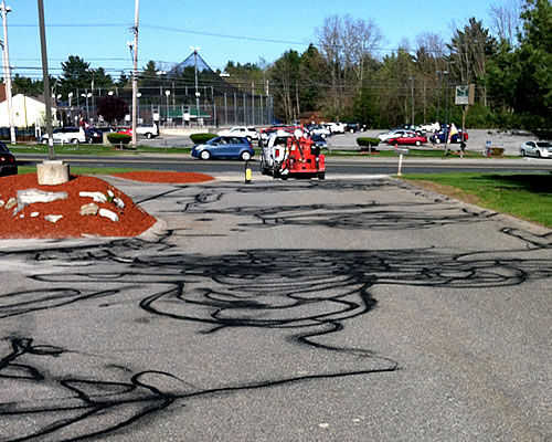 Pin Point Line Striping & Marking - New England Asphalt Crack Sealing