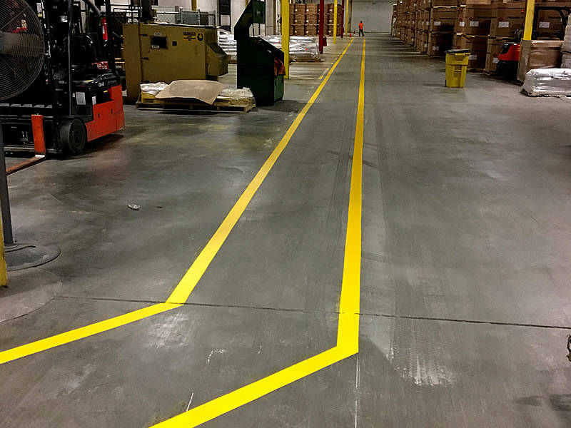 Pin Point Line Striping and Marking - NH Warehouse Line Striping & Marking