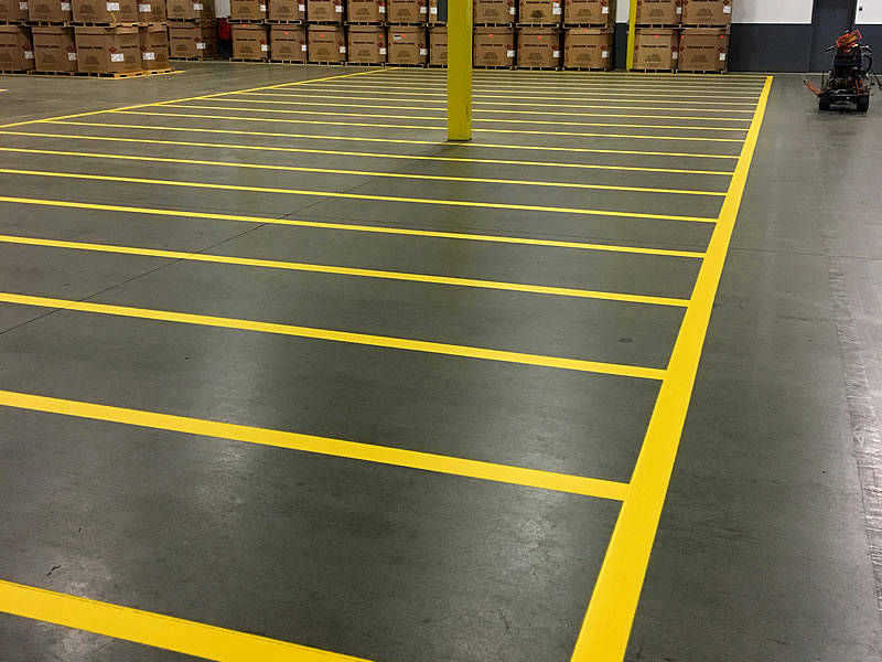 Pin Point Line Striping and Marking - NH Warehouse Line Striping & Marking