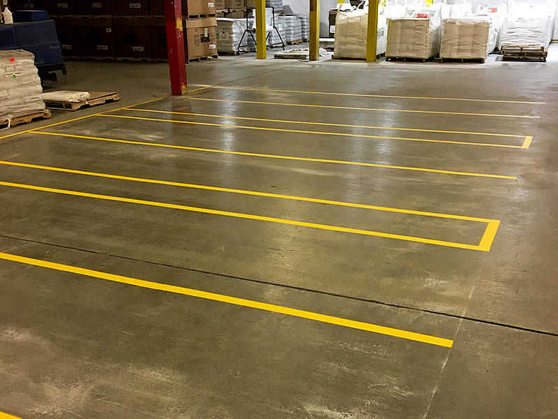 Pin Point Line Striping and Marking - NH Warehouse Line Striping & Marking